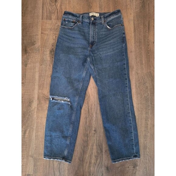 Abercrombie & Fitch Denim - Abercrombie & Fitch The Mom High Rise Ankle Jeans Size 6 Short GUC
